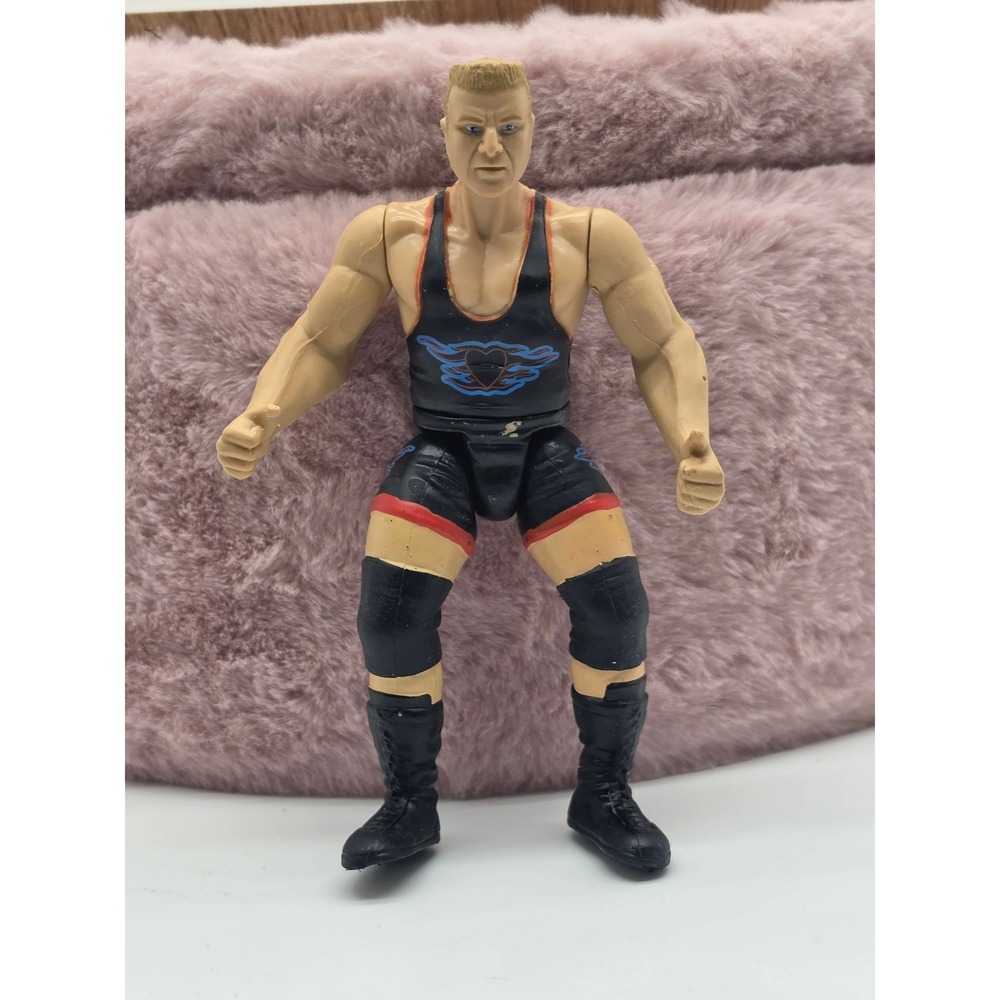 1998 WWF Superstar Series 6 Black Hart Owen Hart Wrestling Man Figure